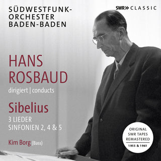 the album cover for Sibelius / Borg - 3 Lieder & Sinfonien 2 4 & 5