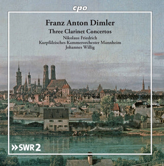 the album cover for Dimler / Friedrich / Willig - Clarinet Concertos