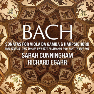the album cover for J Bach .S. / Cunningham / Egarr - Sonatas For Viola Da Gamba
