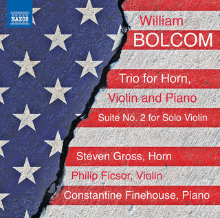 the album cover for Bolcom / Gross / Finehouse - Trio for Horn Violin & Piano