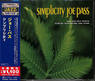 the album cover for Joe Pass - Simplicity