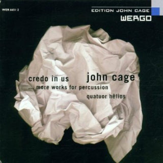 the album cover for Quatuor Helios - Credo in Us / Imaginary Landscapes 1 & 3 / Inlets