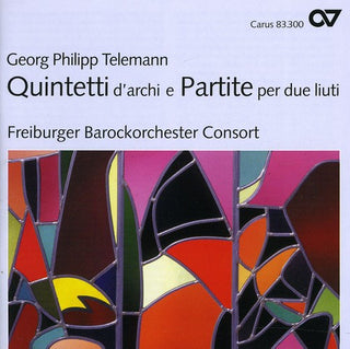 the album cover for Telemann - Quintets for Strings & Partitas for 2 Lutes
