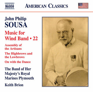 the album cover for Sousa / Carter / Brion - Music For Wind Band 22