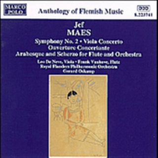 the album cover for Maes / Neve / Vanhove / Oskamp - Symphony 2 / Viola Concerto