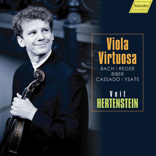 the album cover for J Bach .S. / Hertenstein - Viola Virtuosa