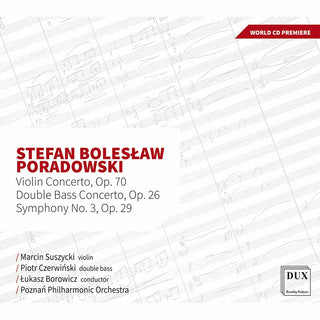 the album cover for Poradowski / Suszycki - Violin Concerto 70