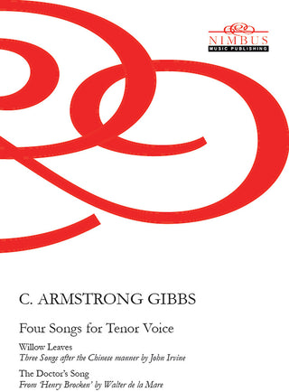 the album cover for Gibbs - Four Songs For Tenor Voice