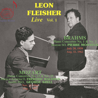 the album cover for Brahms / Fleisher / Mayes - Leon Fleisher Live 1 (2pk)