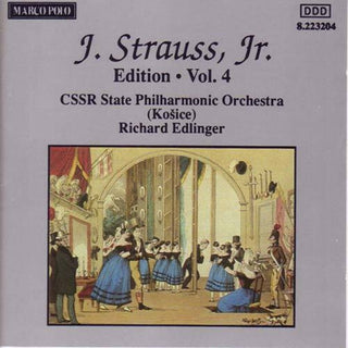 the album cover for Strauss / Edlinger / Cssr State Po - Complete Orchestral Works 4