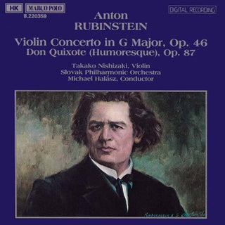 the album cover for Rubinstein / Nishizaki / Sloavk Phil / Halasz - Con Vn/Don Quixote