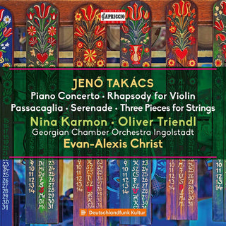 the album cover for Takacs / Karmon / Christ - Piano Concerto / Rhapsody