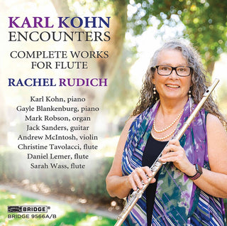 the album cover for Kohn / Rudich - Complete Works For Flute (2pk)