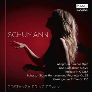 the album cover for Schumann / Costanza Principe - Piano Music