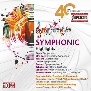the album cover for Keller / Bach / Lud / Sandhoff - 40th Anniversary - Symphonic (Box) (Aniv)