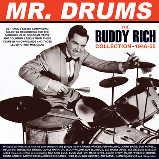 the album cover for Buddy Rich - Mr. Drums: The Buddy Rich Collection 1946-55