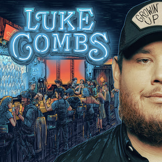 the album cover for Luke Combs - Growin' Up