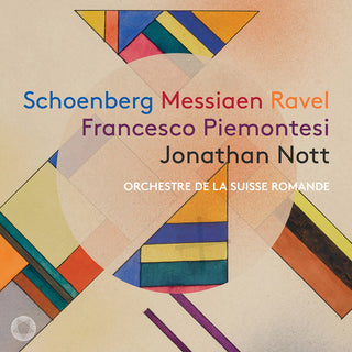 the album cover for Messiaen / Piemontesi - Schoenberg Messiaen & Ravel