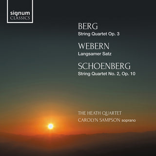the album cover for Berg / Sampson / Heath Quartet - String Quartet / Langsamer Satz / String Quartet 2