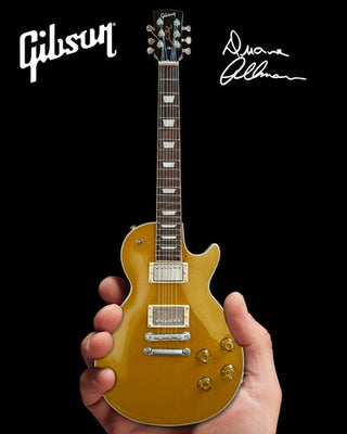 Axe Heaven- Duane Allman Gibson 1957 Les Paul Goldtop 10 Inch Miniature Guitar Replica (Large Item, Collectible, Figure)