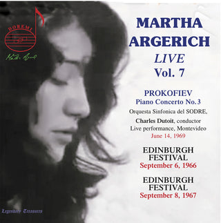 the album cover for J Bach .S. / Argerich - Martha Argerich Live 7 (2pk)