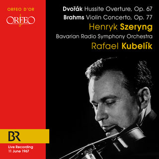 the album cover for Brahms / Szeryng - Hussite Overture 67 / Violin Concerto 77