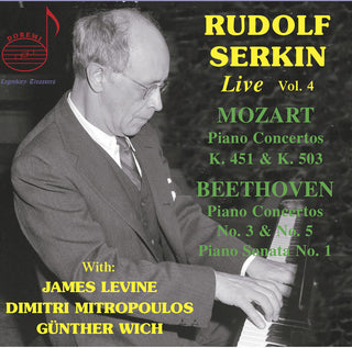 the album cover for Serkin / Beethoven - Rudolf Serkin Live 4 (2pk)