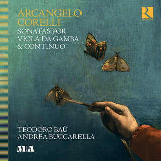 the album cover for Bau / Corelli - Sonatas For Viola Da Gamba
