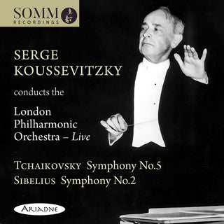 the album cover for London Philharmonic Orch / Tchaikovsky - Serge Koussevitzky Conducts (2pk)