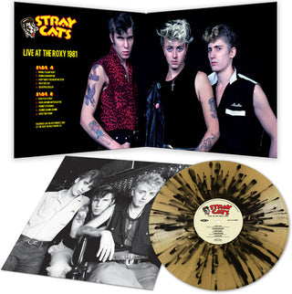 Stray Cats- Live At The Roxy 1981 - Gold/black Splatter