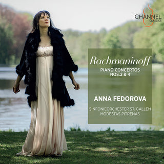 the album cover for Rachmaninoff / Fedorova / Modestas Pitrenas - Piano Concertos 2 & 4