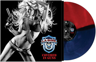 L.A. Guns- Covered In Guns - Red & Blue