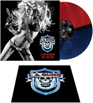 L.A. Guns- Covered In Guns - Red & Blue