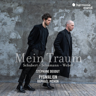 the album cover for Stephane Pygmalion Degout - Mein Traum - Schubert Weber Schumann