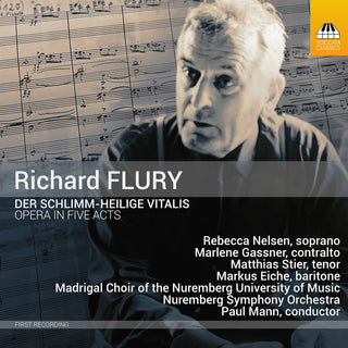 the album cover for Flury / Vitalis / Tschelebi - Der Schlimm Heilige Vitalis