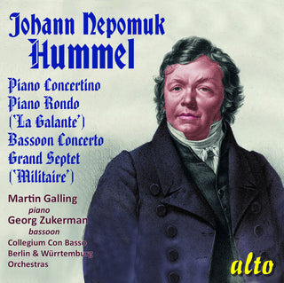 the album cover for Martin Galling - Johann Nepomuk Hummel 1778-1837 'collection'