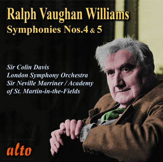 the album cover for Sir Davis  Colin - Vaughn William: Symphonies Nos .4 & 5