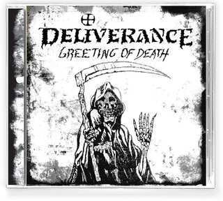 the album cover for Deliverance - Greeting Of Death