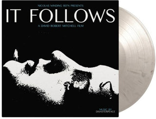 the album cover for Disasterpeace - It Follows (Original Soundtrack) - Limited 180-Gram Black & White Marble Colored Vinyl