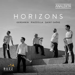 the album cover for Gershwin / Astor Piazzolla / Buzz Cuivres - Gershwin Piazzolla & Saint Saens: Horizons