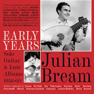 the album cover for JULIAN BREAM - Early Years: Solo Guitar & Lute Albums 1956-60