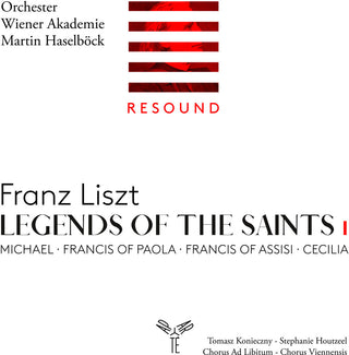 the album cover for Wiener Orchester Akademie - Liszt: Legends Of The Saints Vol.1
