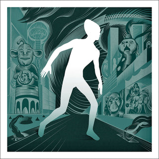 the album cover for Gerald Casale  V. - Invisible Man