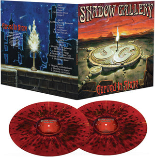 Shadow Gallery- Carved In Stone - Red/black Splatter