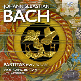 the album cover for J Bach .S. / Rubsam - Partitas Bwv 825-830