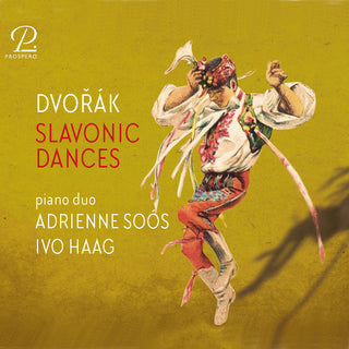 the album cover for Dvorak / Haag-Soos - Slavonic Dances For Piano Four-Hands