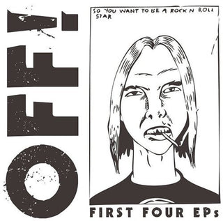 the album cover for OFF! - First Four EPs [Import Translucent Blue 2LP]