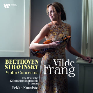 the album cover for Vilde Frang - Beethoven & Stravinsky: Violin Concertos