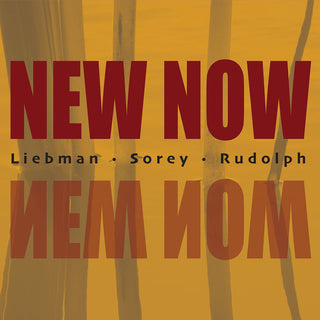 the album cover for Dave Liebman  / Rudolph,Adam / Sorey,Tyshawn - New Now