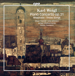 the album cover for Weigl / Johnson / Triendl - Rhapsody Piano Concerto Song